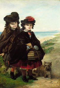 Off to School, 1860 (olej)